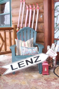 red skis-adirondack chairs-birch