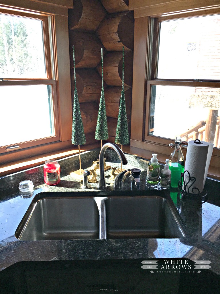 log home-kitchen-sink