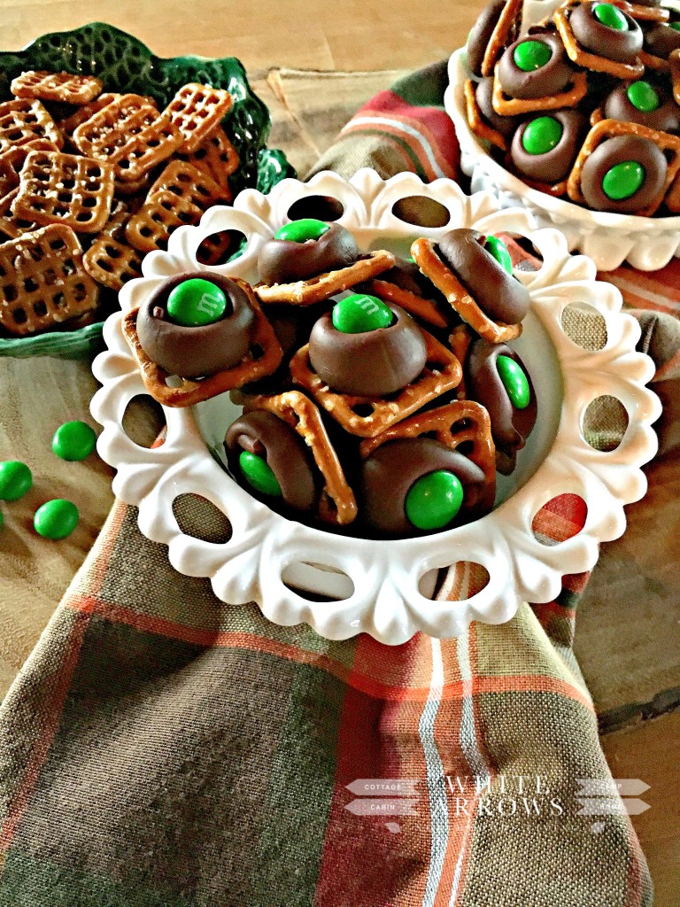 Hershey Kisses, M & Ms, Snaps, Pretzels, Sweet and Salty Snack, St. Patrick's Day Treat