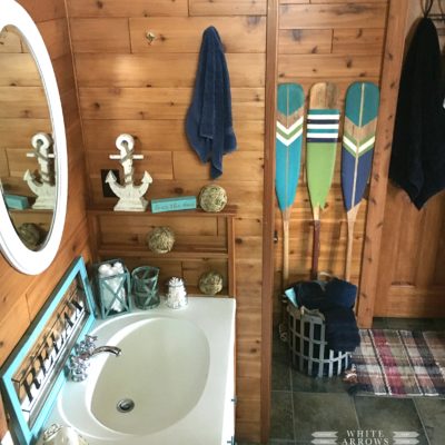 Lake House Style- Nautical Bathroom Makeover