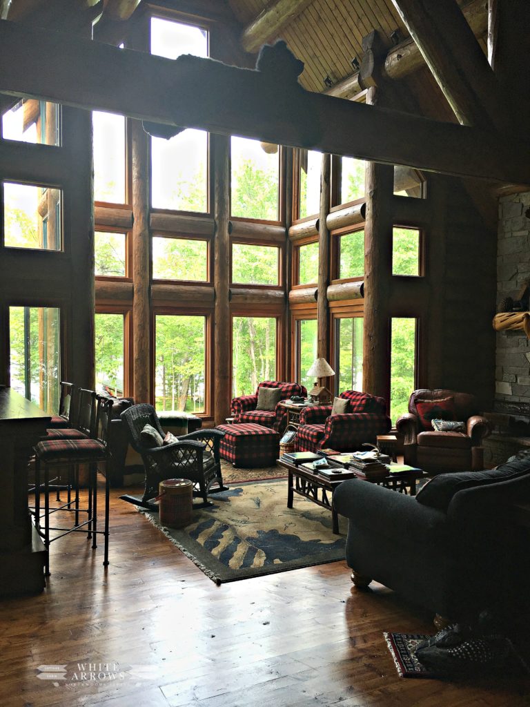 Great Room, Log Cabin, Log Home