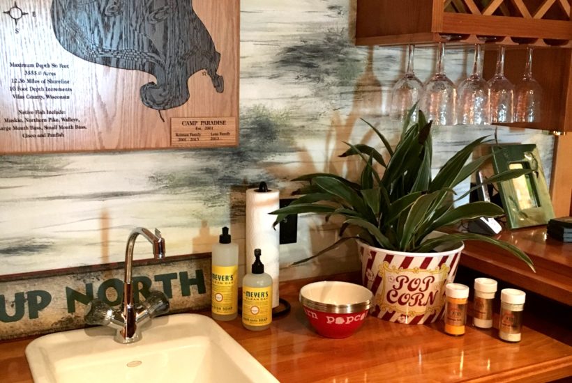 Popcorn Bar, Popcorn Tub, Popcorn Salt, Family Room