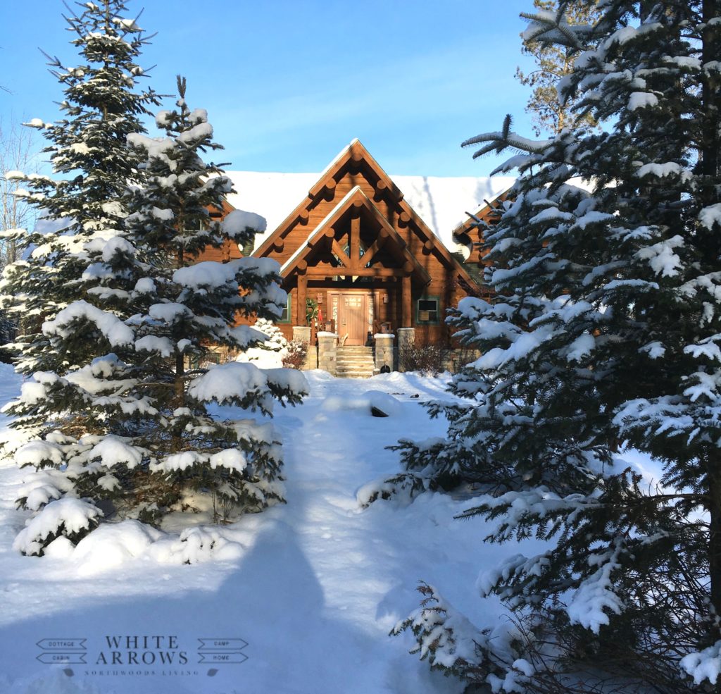 log cabin, cabin, cabin in the snow, log home