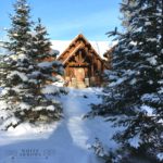 log cabin, cabin, cabin in the snow, log home