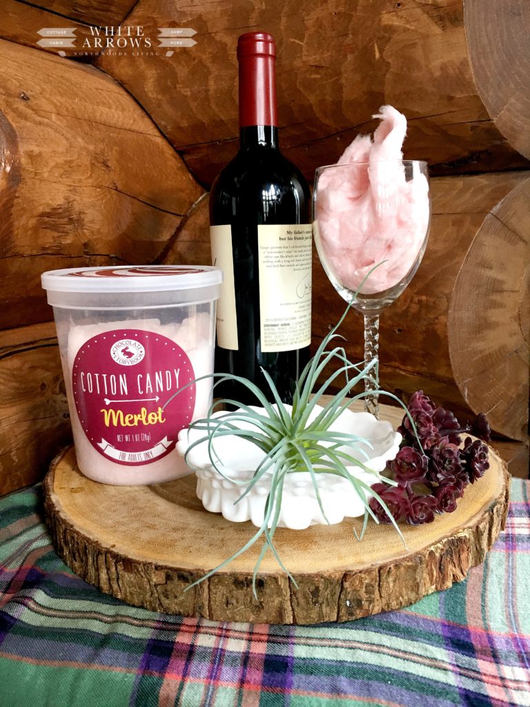 Merlot cotton candy, milk glass, merlot, gift idea, mother's day, gift for women