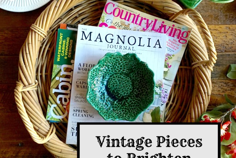 Spring Decor, Vintage Decor, Vintage, Green Decor