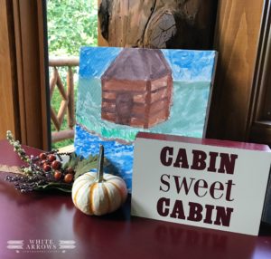 Harvest Home Blog Hop, Autumn Decor, Fall Decor, Cabin, Log Cabin, Vintage, Rustic Decor