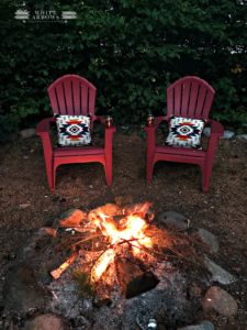 Camp Fire, Adirondack Chairs, Bonfire