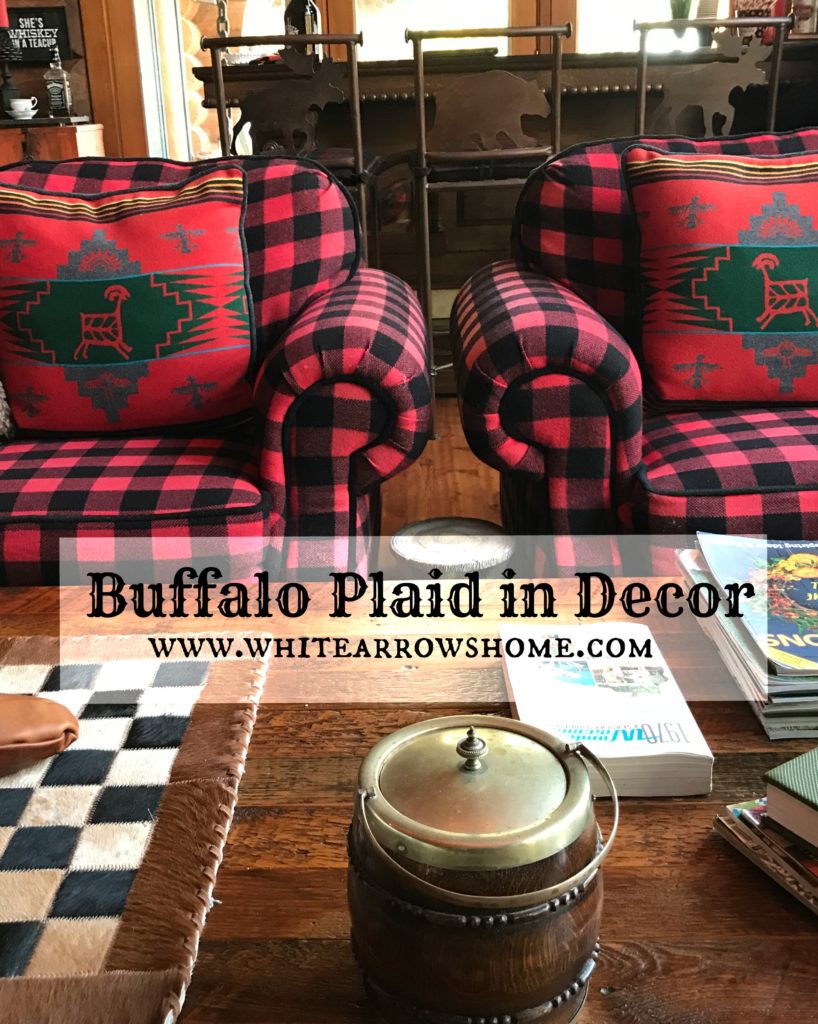 Buffalo Plaid Chairs ~ White Arrows Home