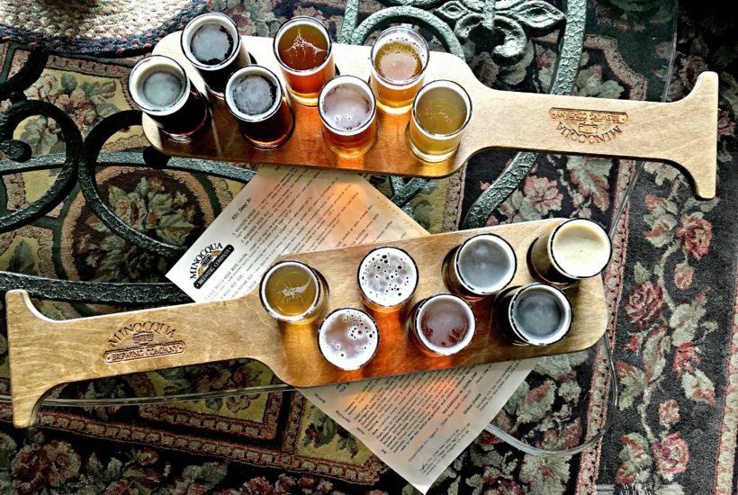 Minocqua Brewing Company, Beer Flight, Craft Brew, Beer Paddle