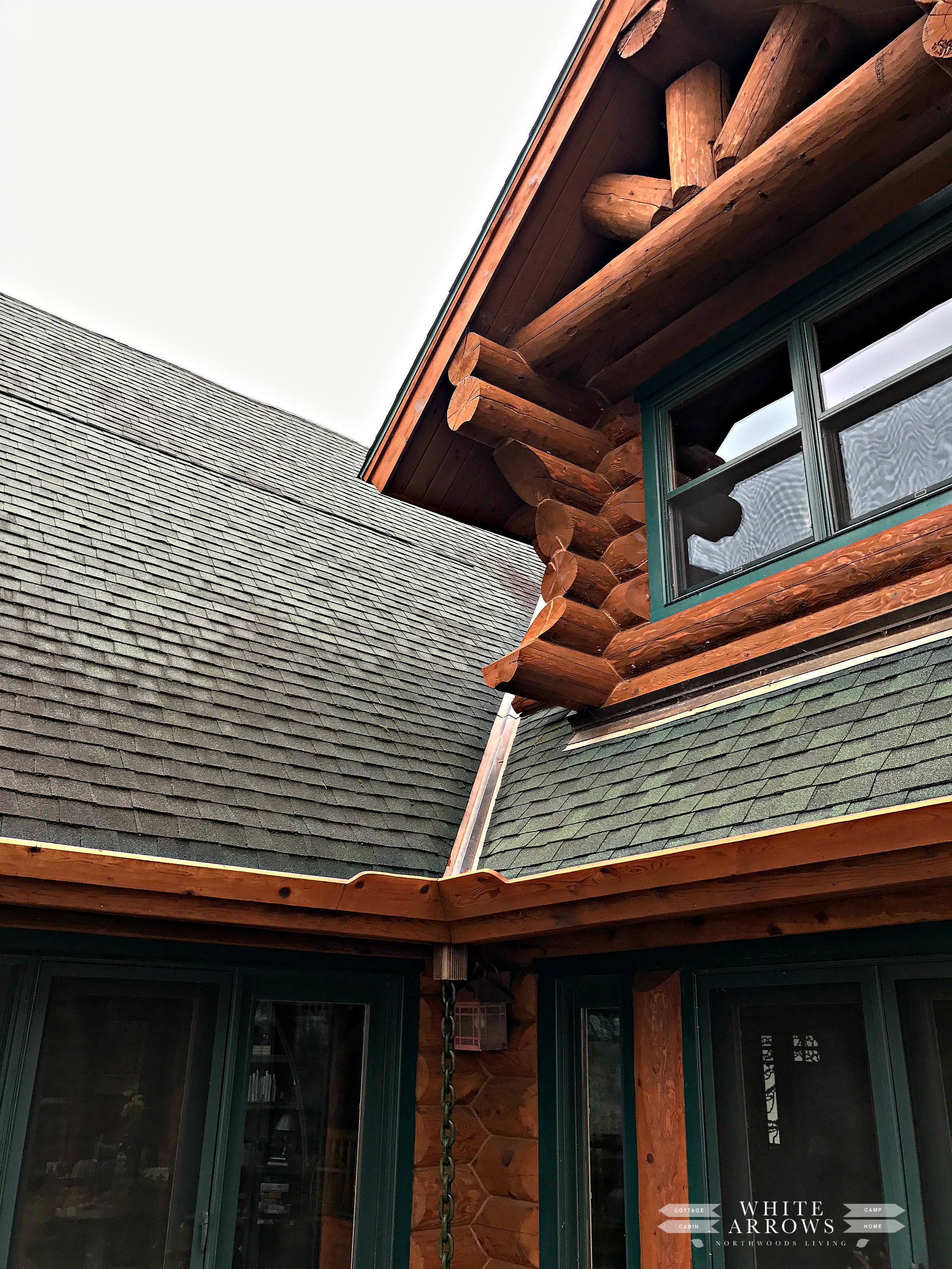 Timber Gutter Log Home Gutters