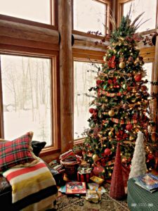 Christmas Tree, Lake House, Cabin, Cabin Christmas, Log Cabin, Santa, Vintage Christmas, Camp Christmas, Woodland Christmas Tree