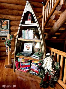Lake House, Log Cabin, Boat Bookshelf, Holiday Decor, Rustic Decor, Cabin Style, Cottage,