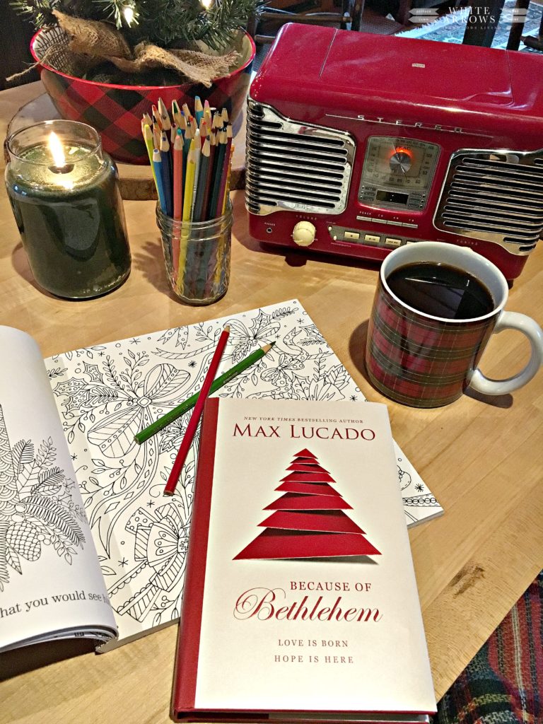 Christmas, Red Radio, Because of Bethlehem, Adult Coloring Book