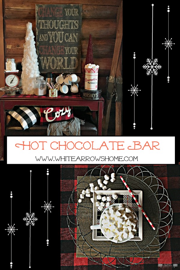 Hot Chocoalate Bar, Snowflakes, hot chocolate, marshmallows
