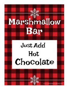 Hot Chocolate Bar Printable