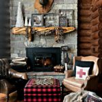 winter neutral decor, winter decor, neutral decor, cabin, cabin decor, cabin style, log cabin, buffalo plaid