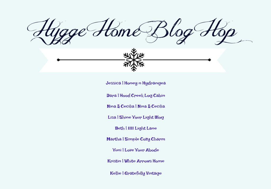 hygge, blog hop, home tour, winter decor, winter