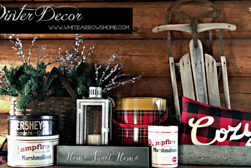 winter neutral decor, winter decor, neutral decor, cabin, cabin decor, cabin style, log cabin, buffalo plaid