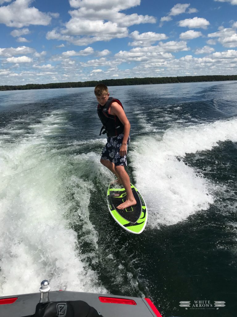 Minocqua, Wake Surfing