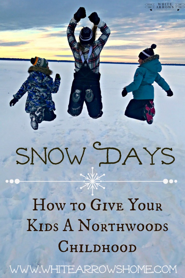 Snow Days, Northwoods Childhood, Northwoods, Winter