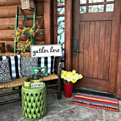 How to Style a Welcoming Porch for Spring- Fresh and Bright Ideas