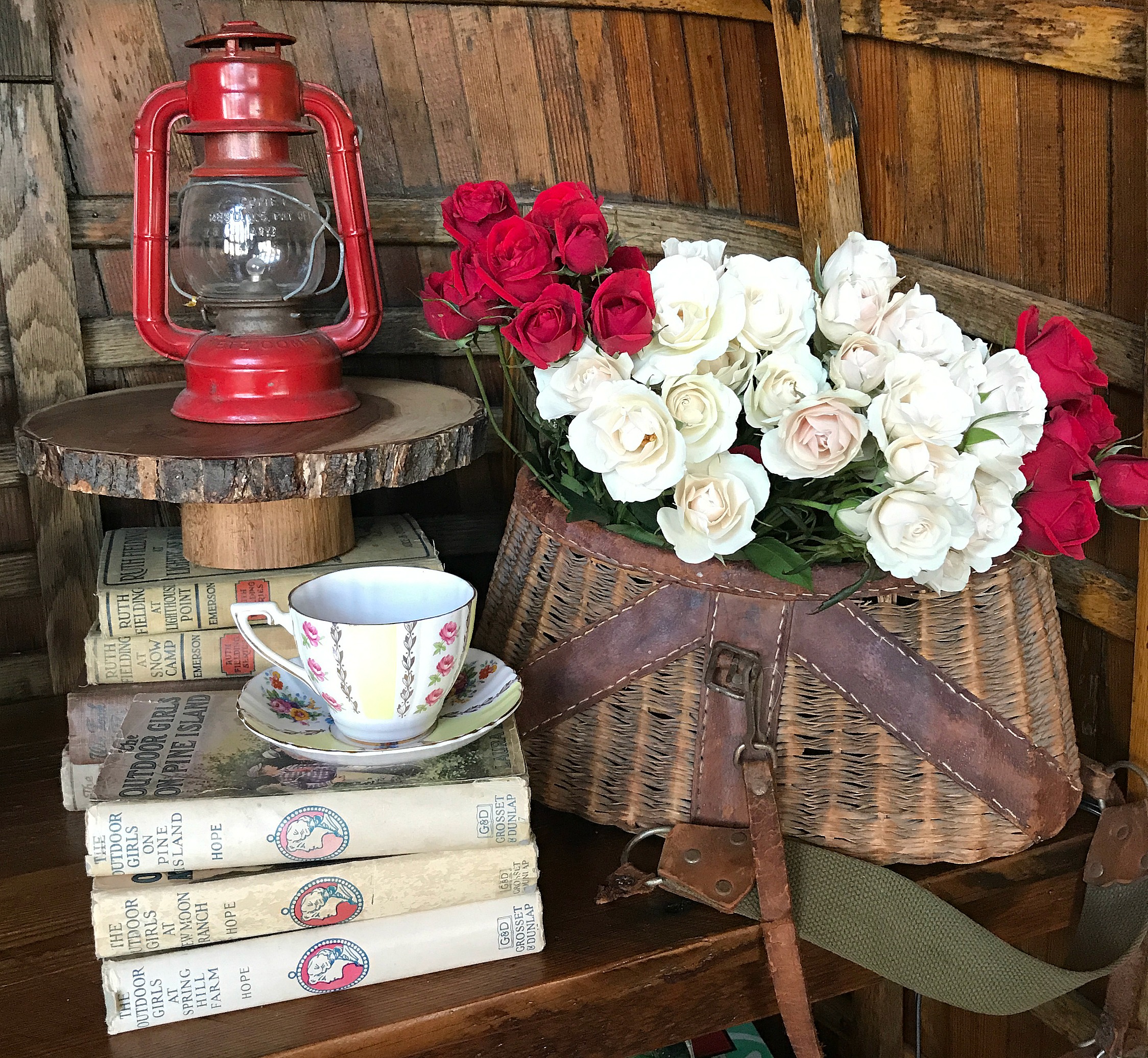 Heirloom Tea Cups- Tea and Roses Home Tour ~ White Arrows Home