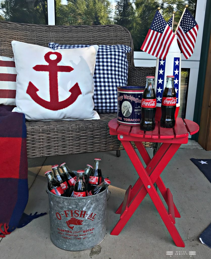 Memorial-Day-Fourth-of-July, 4th of July, Porch Decor, Patriotic Decor, Nautical Decor, Vintage Decor