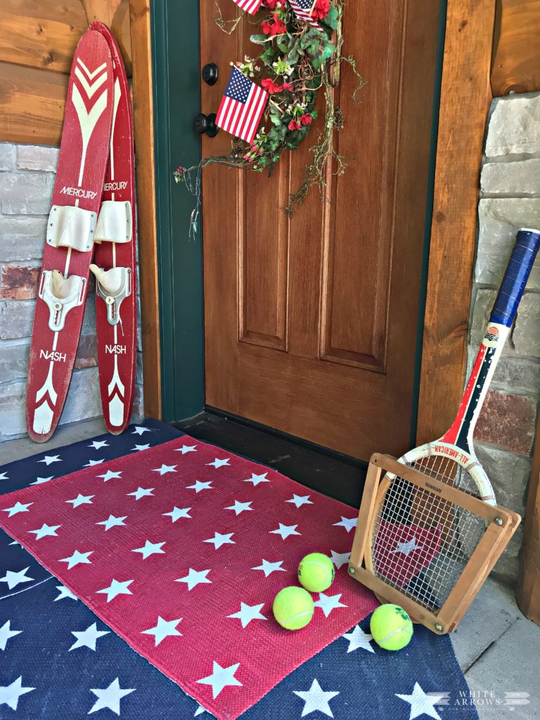 Fourth of July, 4th of July, Porch Decor, Patriotic Decor, Nautical Decor, Vintage Decor
