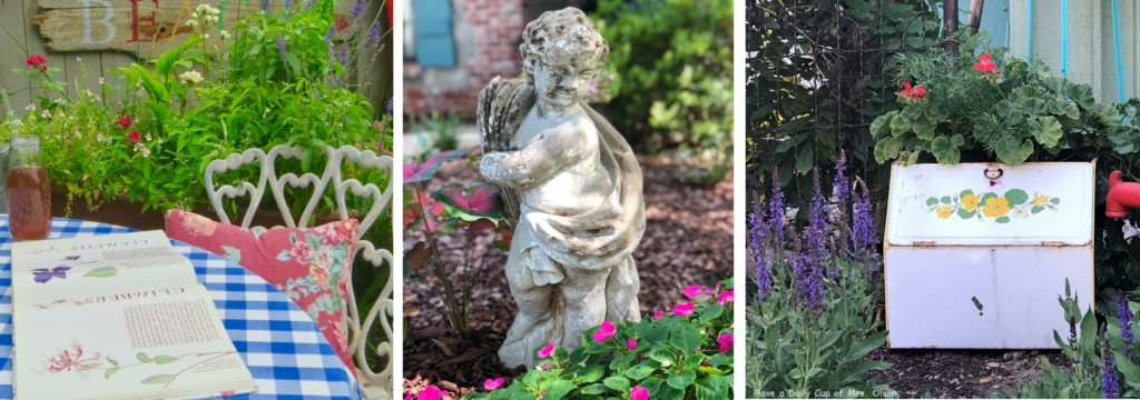 Vintage Summer Garden Tour ~ White Arrows Home