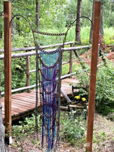 Vintage Garden Art, Woven Art