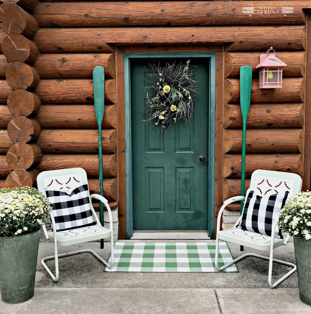 Buffalo Plaid Chairs ~ White Arrows Home