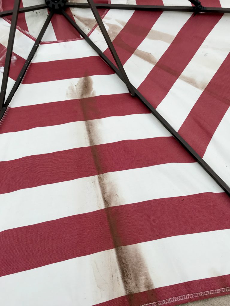 How to Clean Your Patio Umbrella White Arrows Home