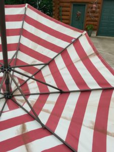 Patio, Patio Umbrella, Clean Patio Umbrella, How to Clean Patio Umbrella, Mildew