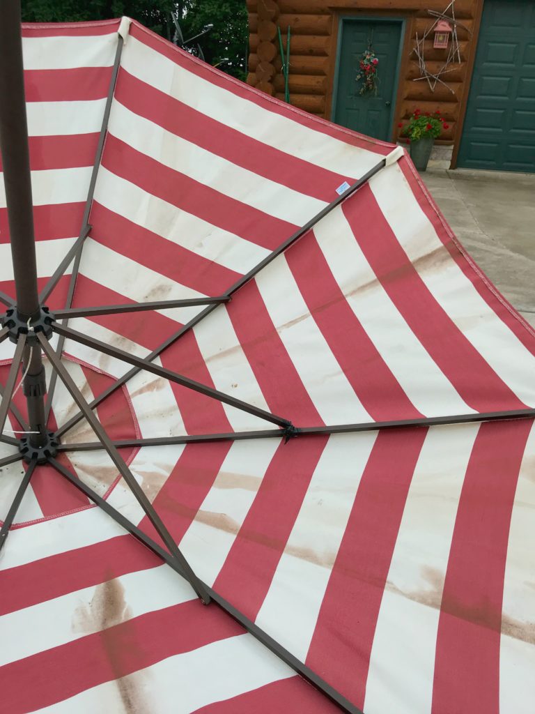 How to Clean Your Patio Umbrella White Arrows Home