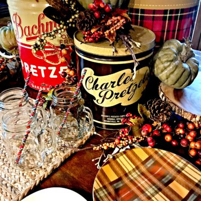 Fall Entertaining Blog Tour- Florals, Vintage & Plaid