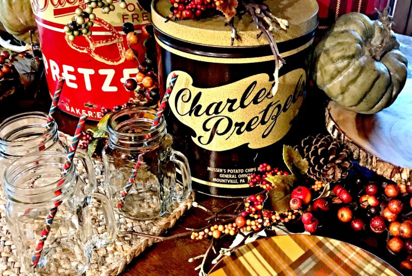 Fall Tablescape, Octoberfest, Plaid