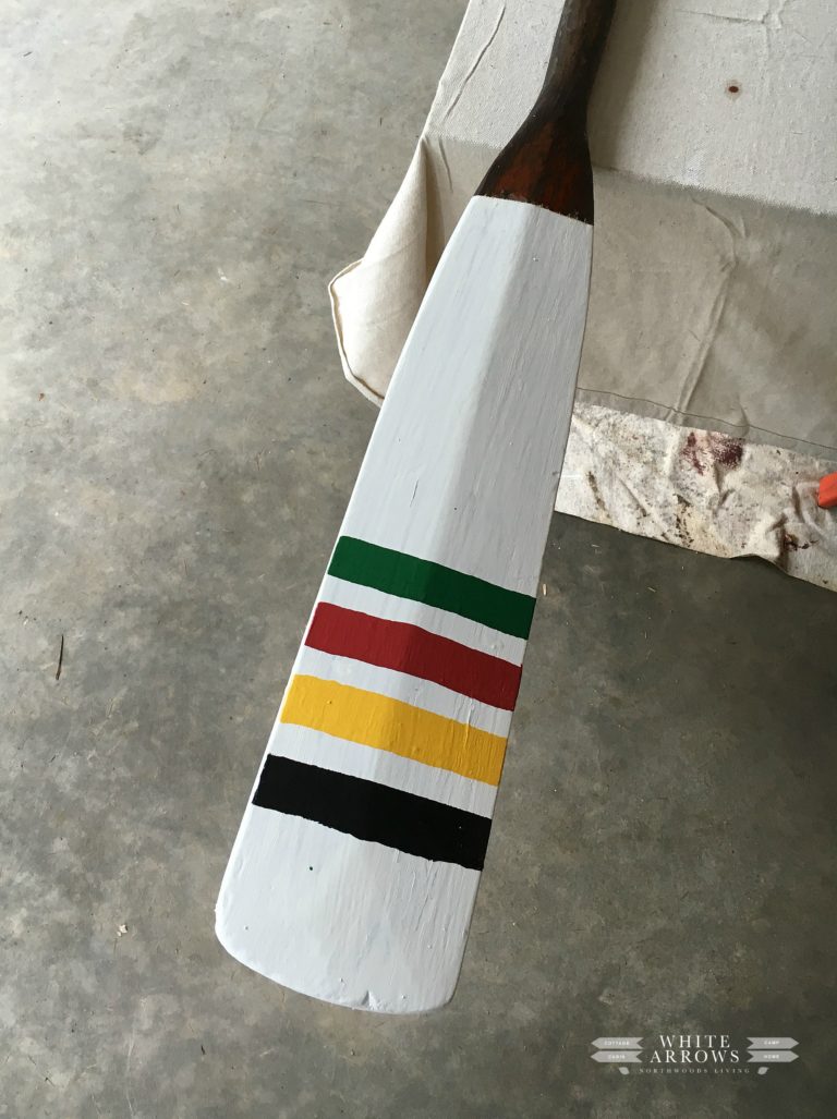 DIY Crafting with Girlfriends Painted Paddles White Arrows Home