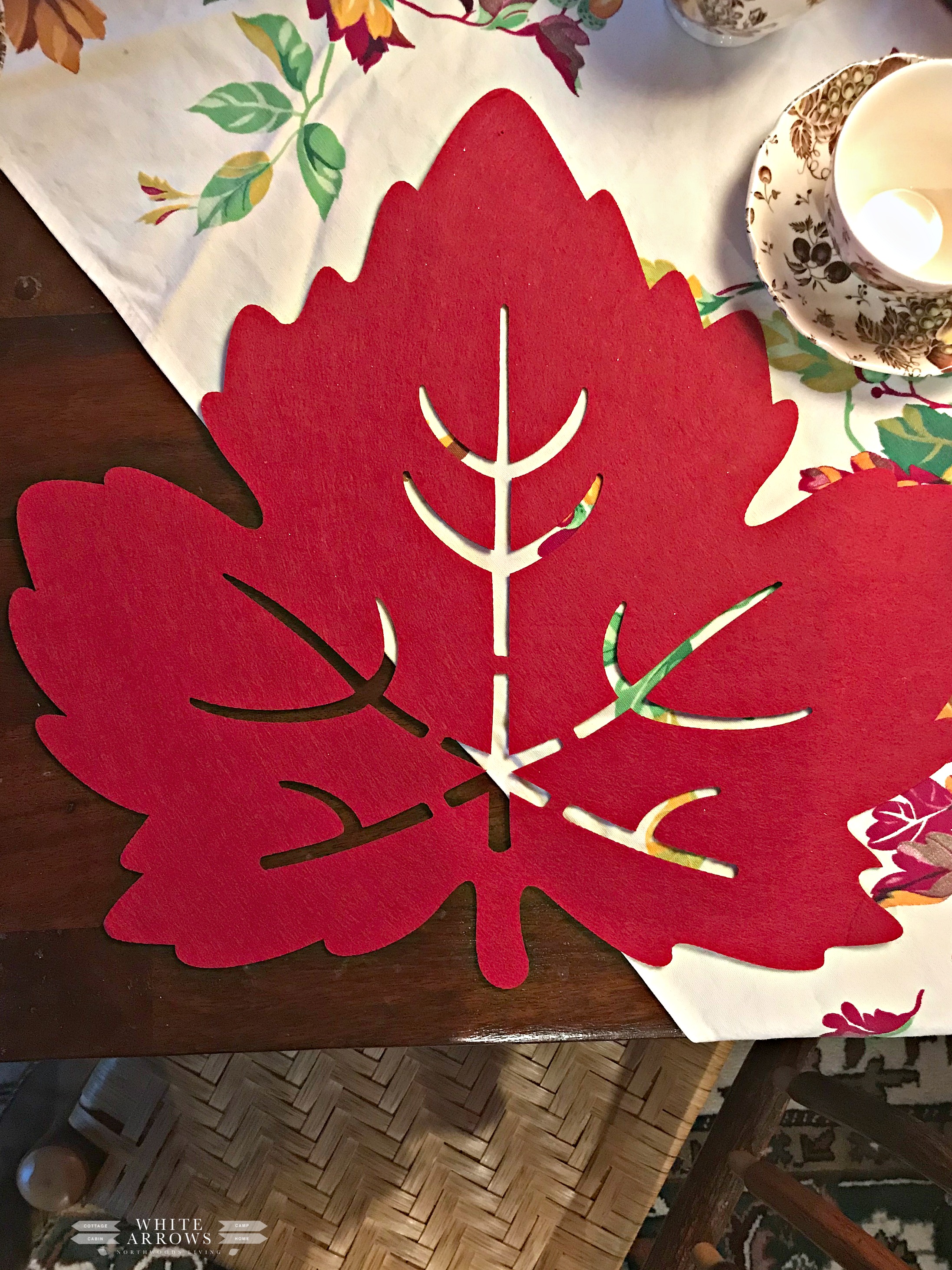 Thanksgiving Table Leaf Placemat