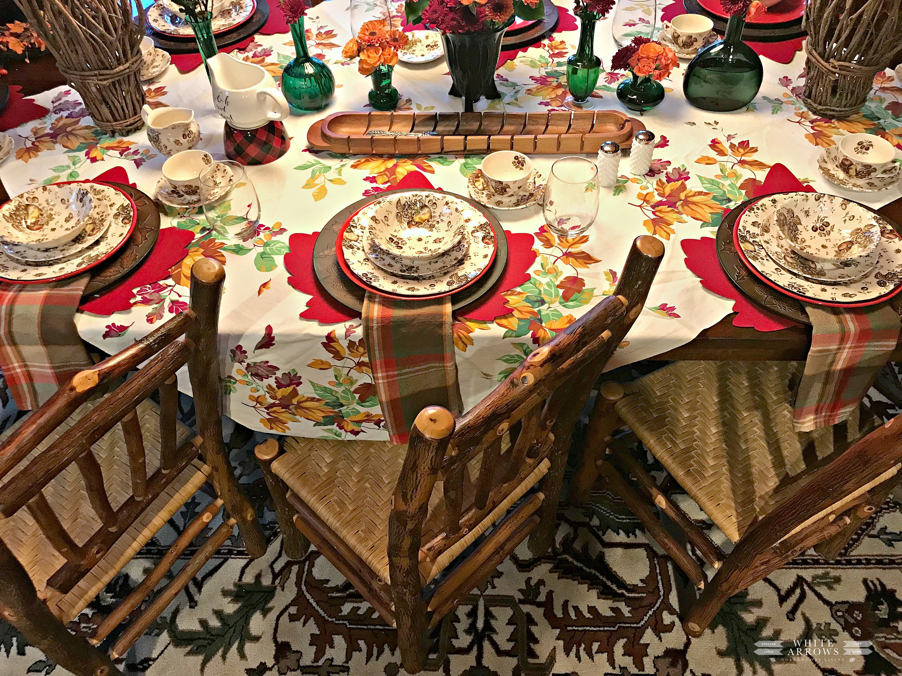 rustic tablescape, Thanksgiving table, Fall table, Autumn Table