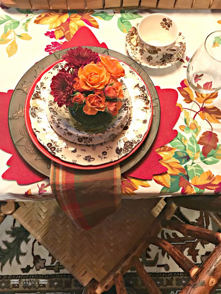 rustic tablescape, Thanksgiving table, Fall table, Autumn Table