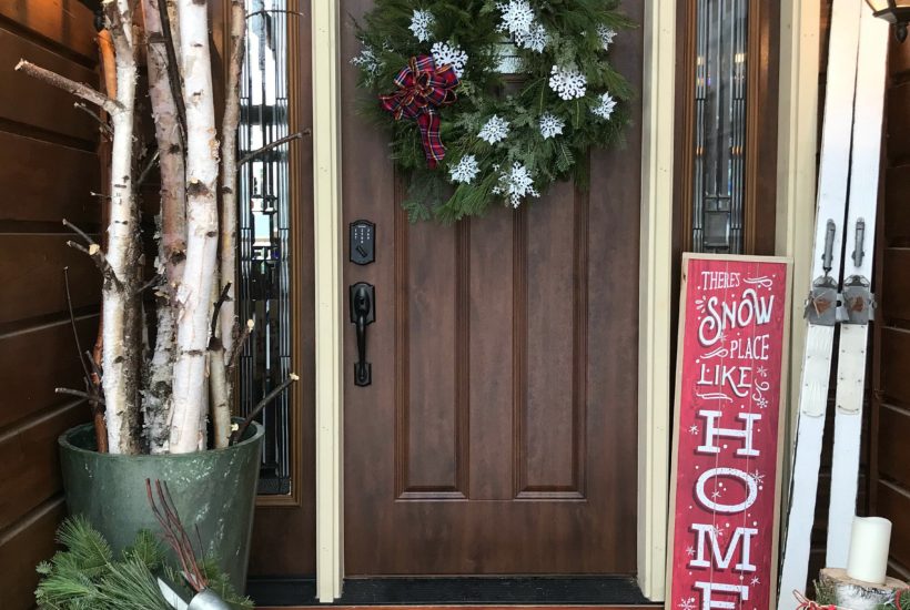 Christmas decor, Holiday decor, Christmas wreath, Christmas porch, holiday porch