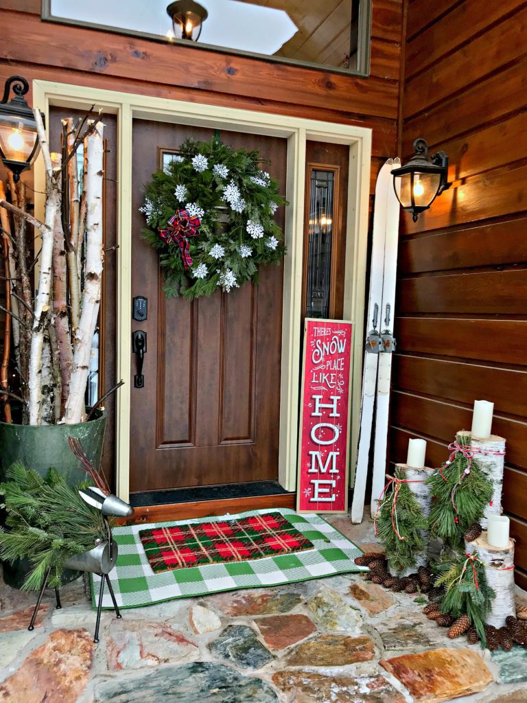 Christmas Porch Decor ~ White Arrows Home