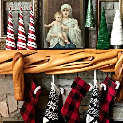 Holiday Mantel Decor- Christmas Festival Blog Hop