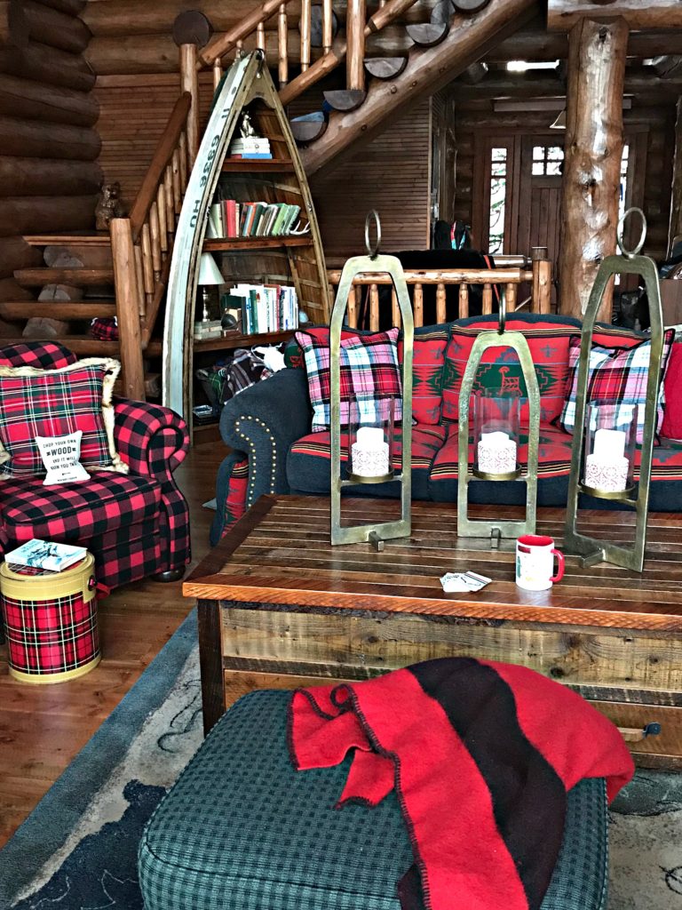 How to Decorate to Thrift the Look, Winter Cabin Style - Lora