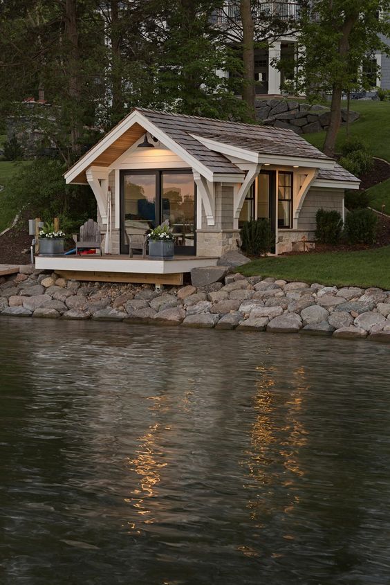 Organized Boathouse for Easy Lake Living