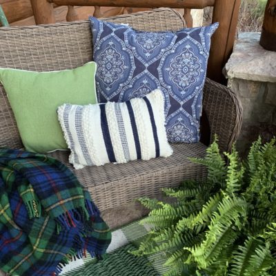 Spring Cottage Porch in Blues & Greens