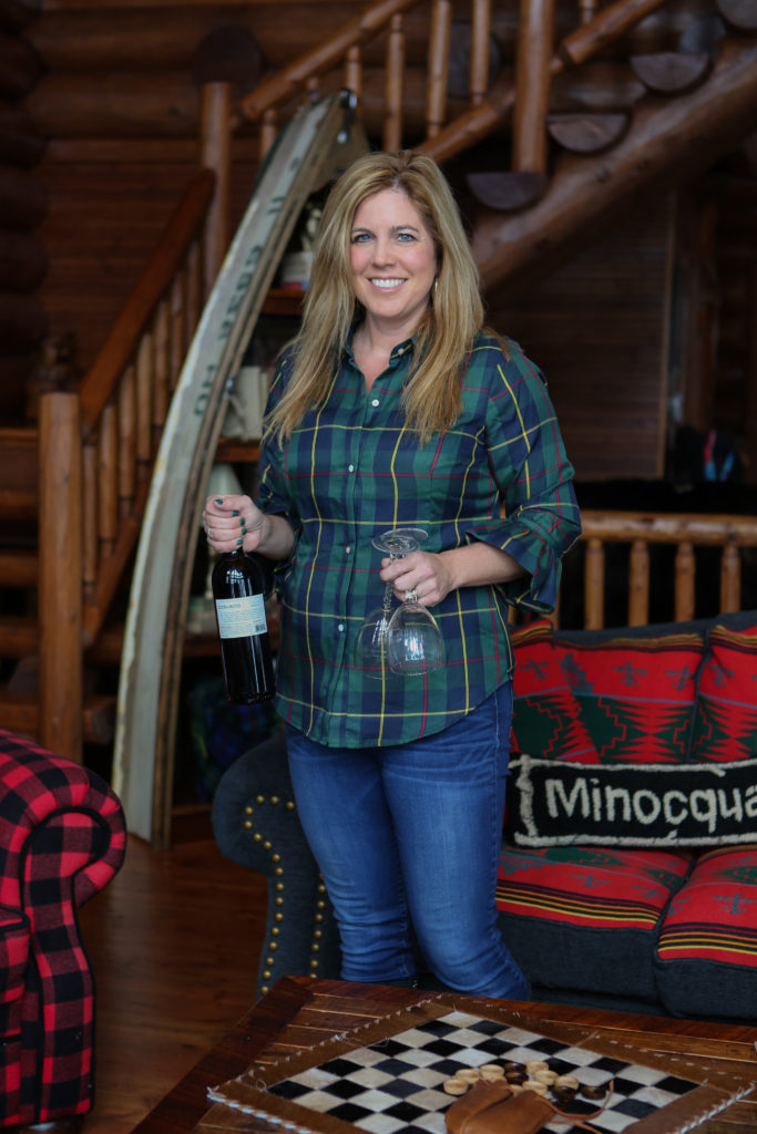 Kristin Lenz welcomes you to her log cabin home in Minocqua, Wisconsin.