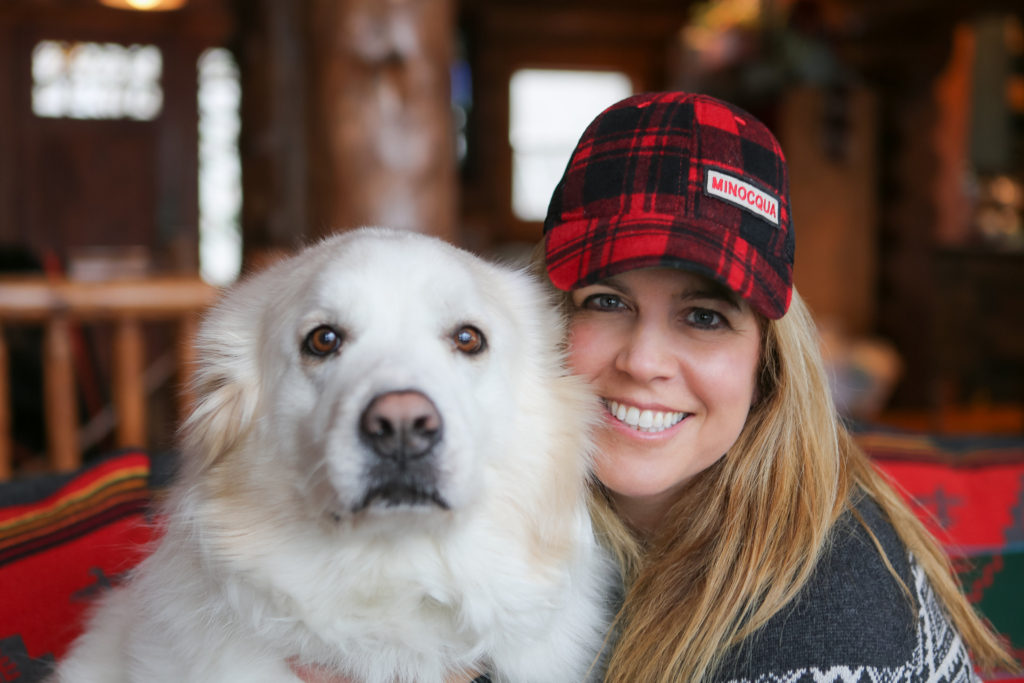 Kristin Lenz with her Great Pyrenees Honey