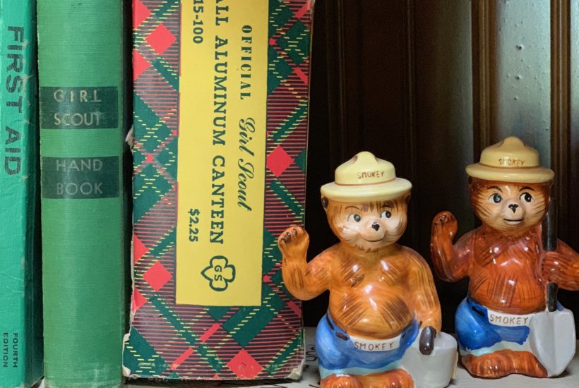 Smokey Bear Salt and Pepper Shakers